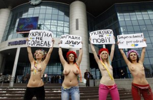 UKRAINE YANUKOVYCH FEMEN PROTEST